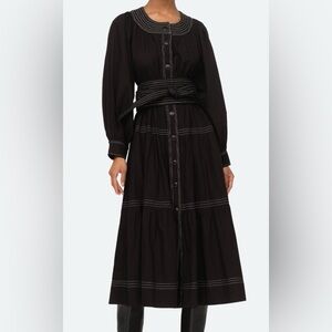 Sea New York Black Midi Dress